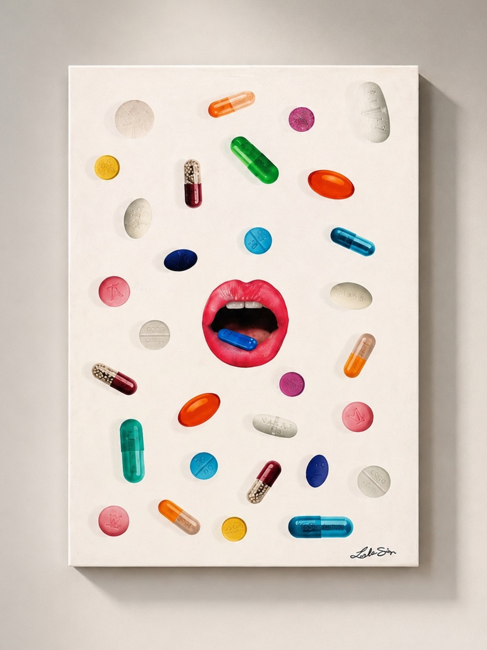 OLIVER GAL “POPPIN” designer canvas wall decor